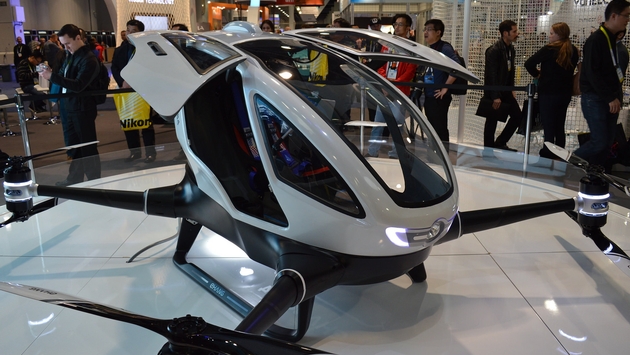 Drones son usados como taxis en Dubai