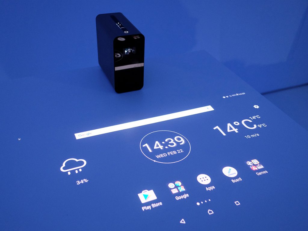 Nuevo Xperia Touch, ahora cualquier superficie será una pantalla