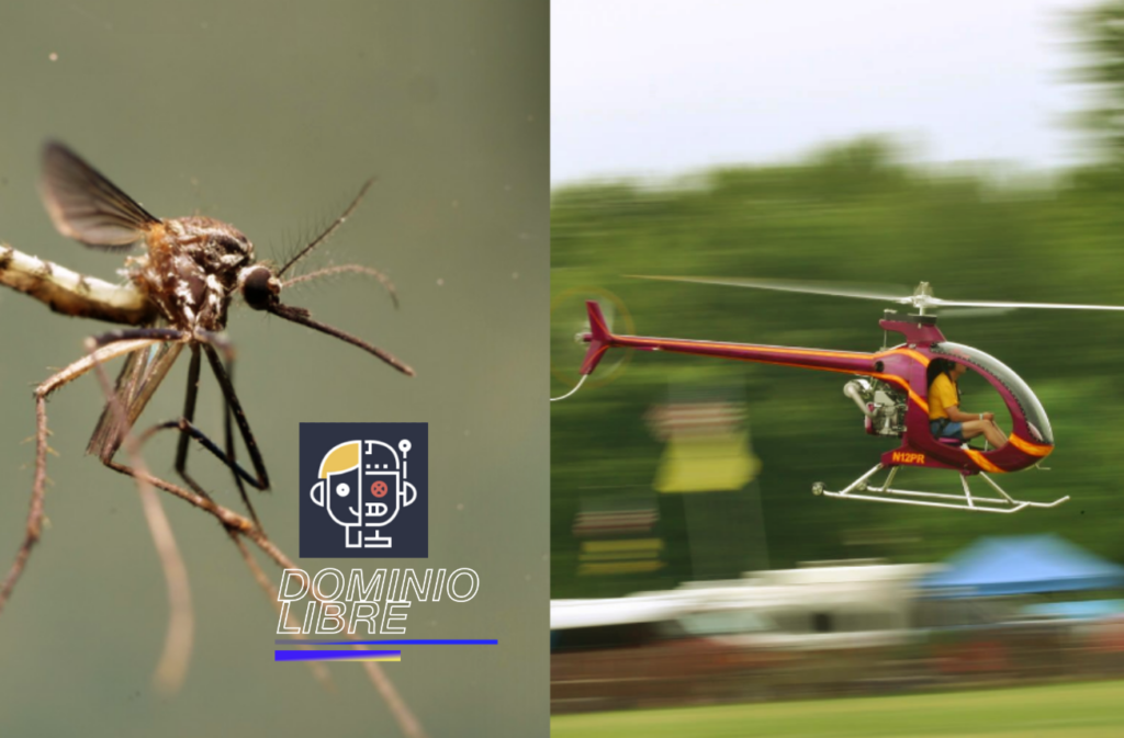 Mosquitos para prevenir accidentes de drones y helicópteros