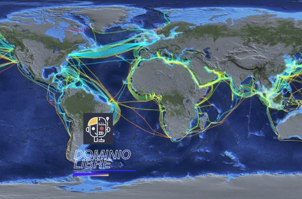 El mundo conectado con cables submarinos