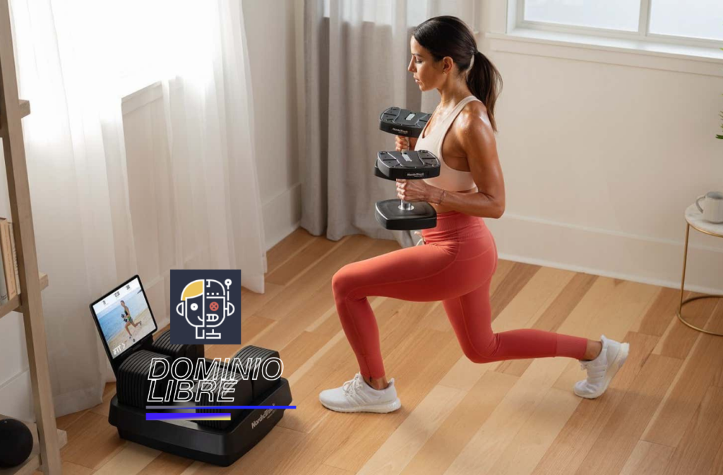 Para cambiar el peso en estas mancuernas solo tienes que pedírselo a Alexa