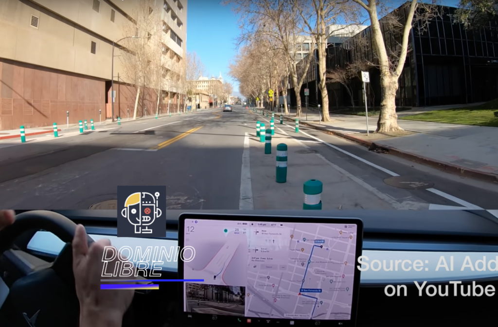 Capturan en video al sistema de conducción autónoma en Beta de Tesla chocando con algo