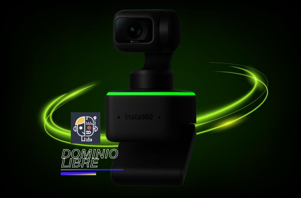 La nueva webcam 4K de Insta360 te sigue por la habitación y es capaz de mostrar lo que tienes en tu escritorio