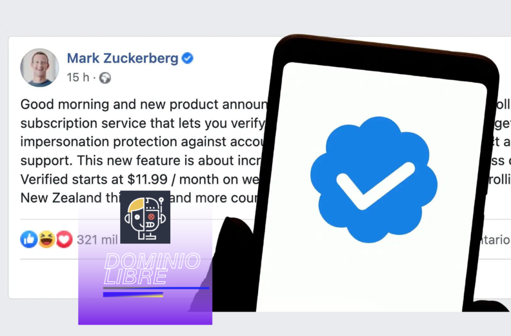 Instagram y Facebook venderán la insignia de verificado por 12 dólares al mes, al estilo Elon Musk