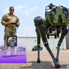 El área de Protección Nuclear de la Fuerza Espacial tiene un perro robot llamado Chappie.