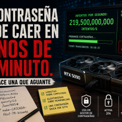 Tu contraseña puede caer en menos de un minuto. Así se hace una que aguante