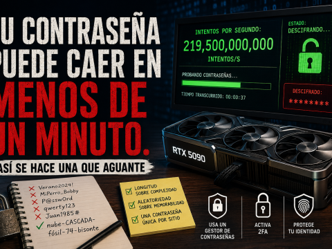 Tu contraseña puede caer en menos de un minuto. Así se hace una que aguante